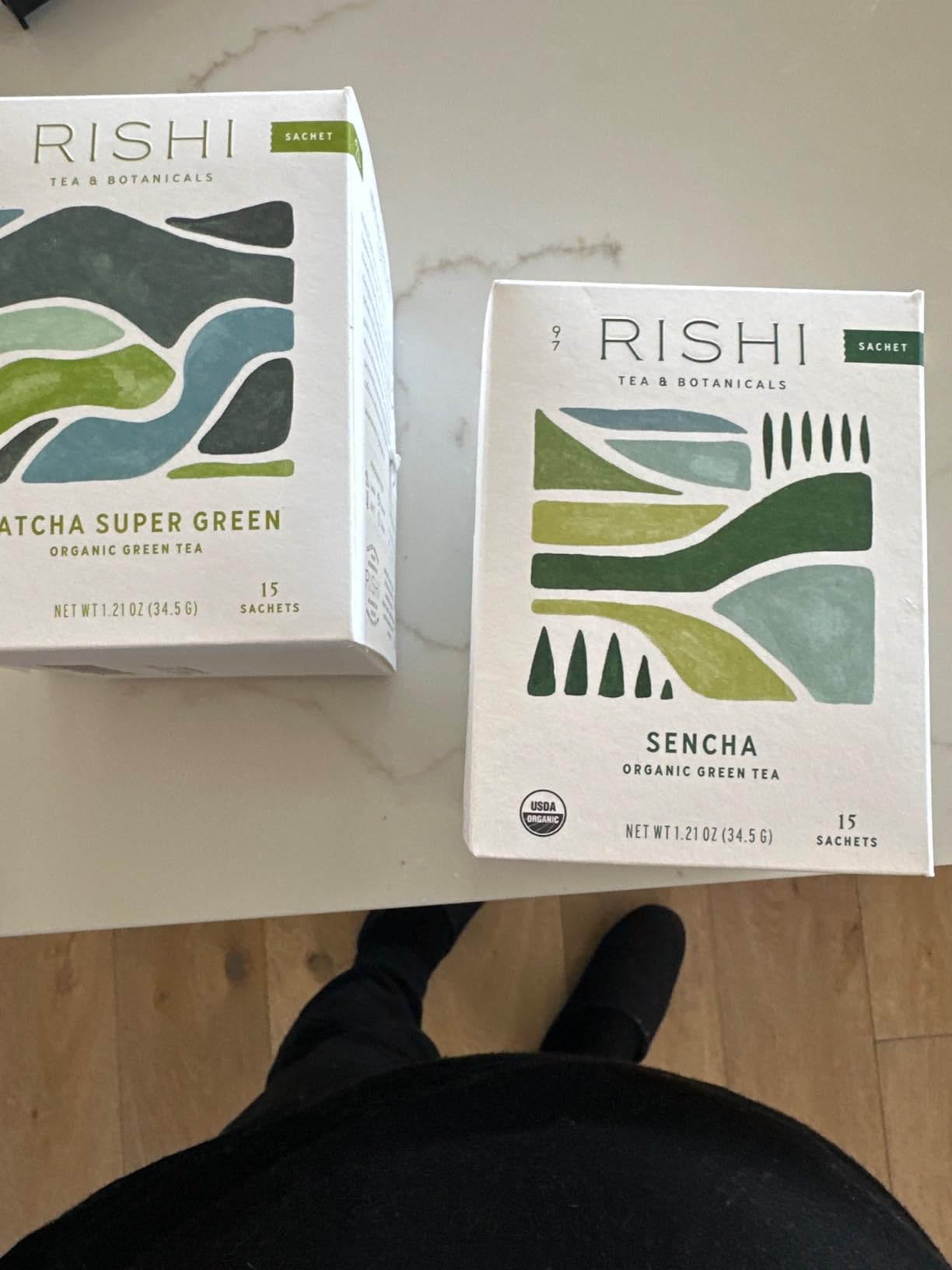 Rishi Tea Sencha Green Tea - Organic Sachet Bags, Caffeinated Japanese Green Tea, 15 Count customer photo 1