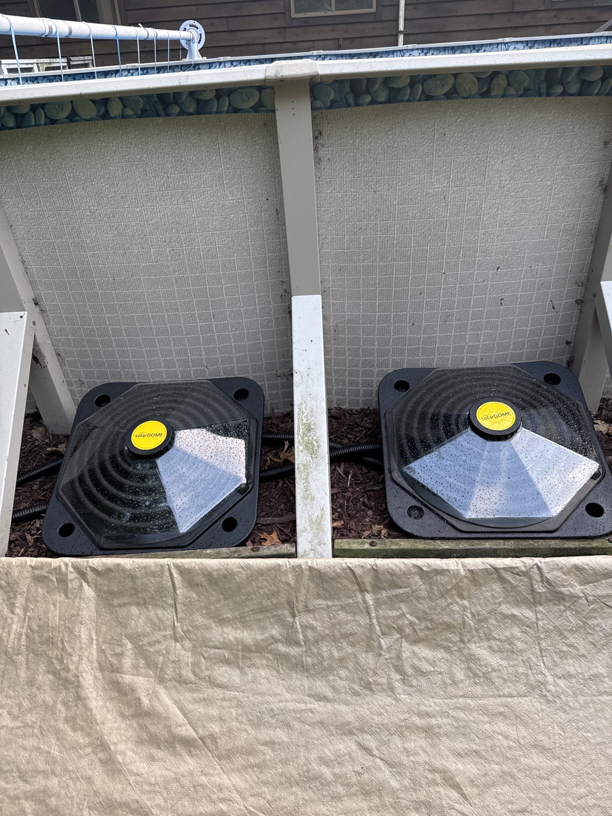 Solar Pool Heater Dome - Black SunCOIL for Above Ground & Intex Pools - Free Connection & Diverter Valve Kit - Fast & Efficient Sun-Powered Heating - 5-Year Warranty customer photo 2