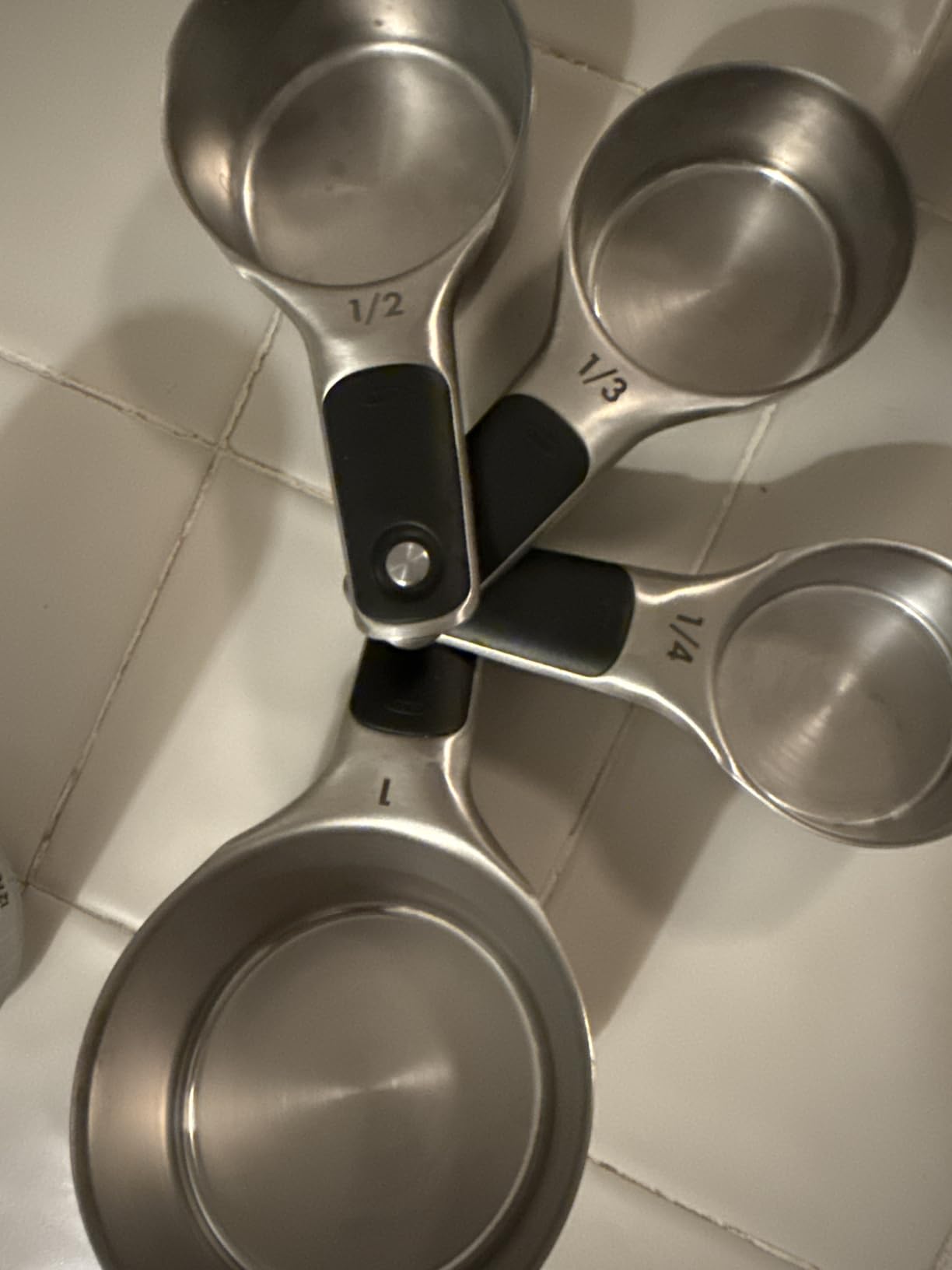 OXO Good Grips 4 Piece Stainless Steel Measuring Cups with Magnetic Snaps customer photo 1