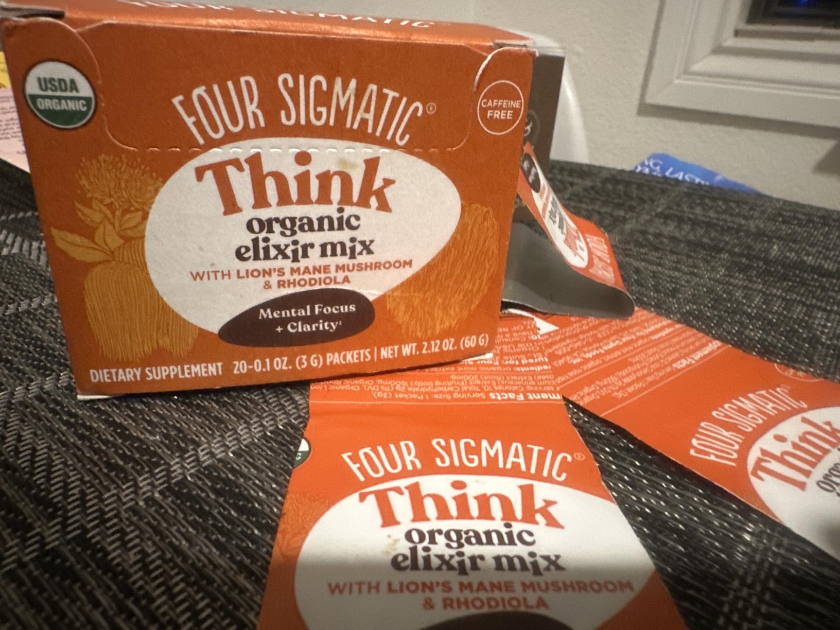 Four Sigmatic Lion's Mane Focus Elixir Mushroom Coffee Alternative | Organic Lion's Mane Mushroom Powder, Rhodiola & Rose Hips | Immune & Memory Support | Paleo | Pack of 20 customer photo 1