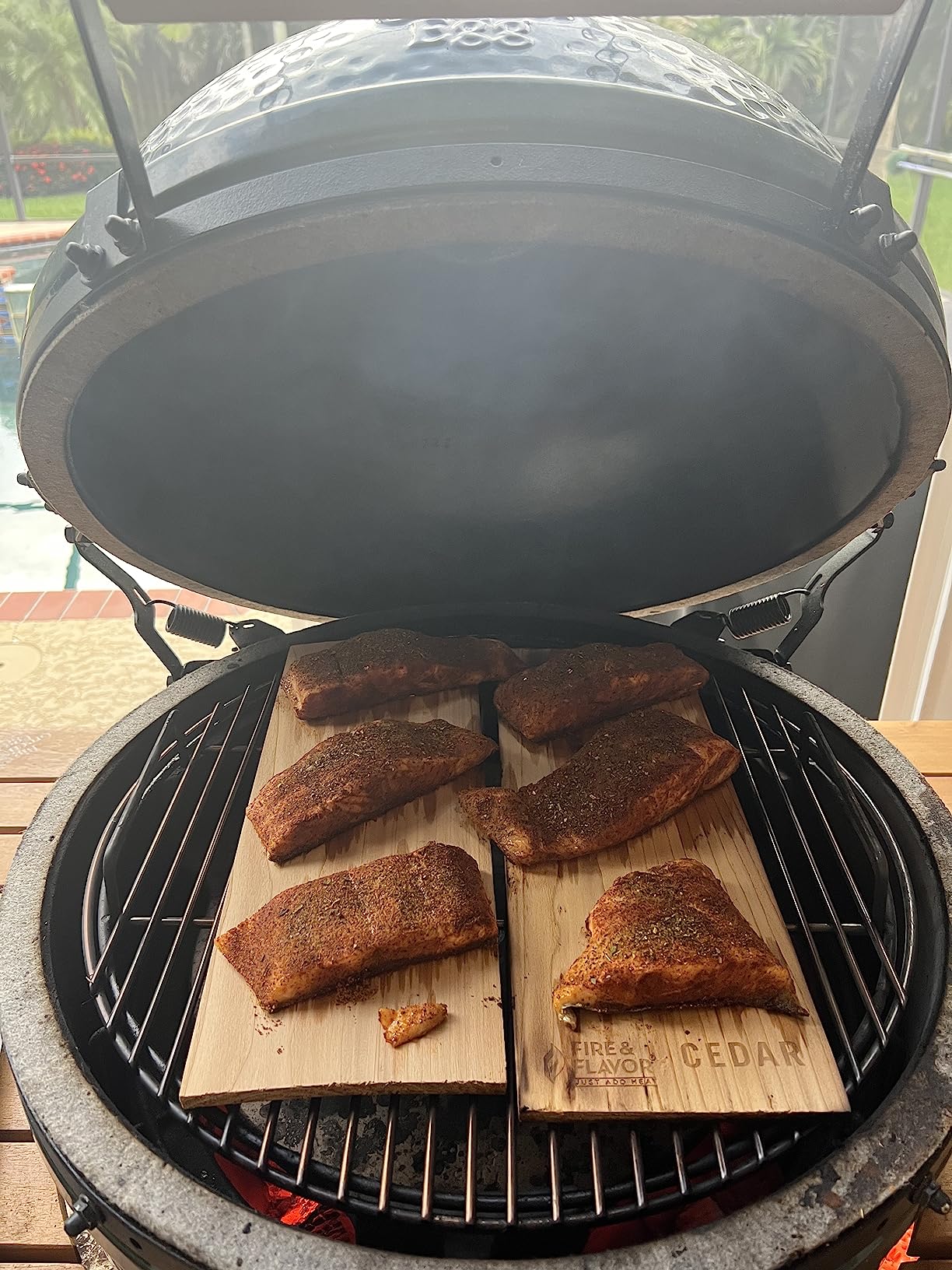 Fire & Flavor Cedar Planks, Great for Cedar Planked Salmon, Sustainably Sourced & Certified, 2-Pack, 11 inch customer photo 2