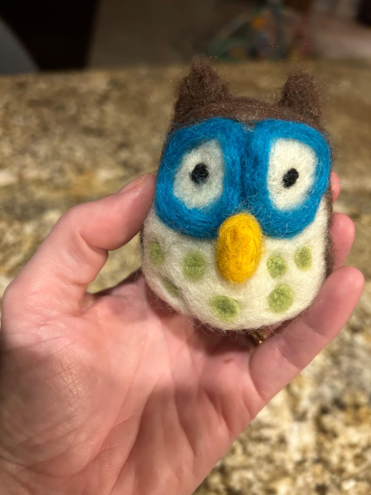 Woolbuddy Owl Needle Felting Kit for Beginners - DIY Animal Craft Kit with Wool, Needles & Photo Instructions - Fun Project for Adults & Kids customer photo 2