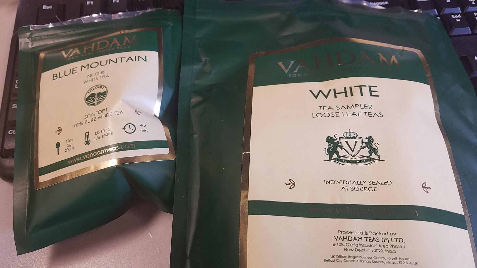 VAHDAM, Assorted White Tea Sampler Gift Set, Gluten Free, Non GMO - 4 Unblended White Loose Leaf Tea Sampler | Tea Variety Pack | Tea Gift Set, Gifts for Women & Men customer photo 1