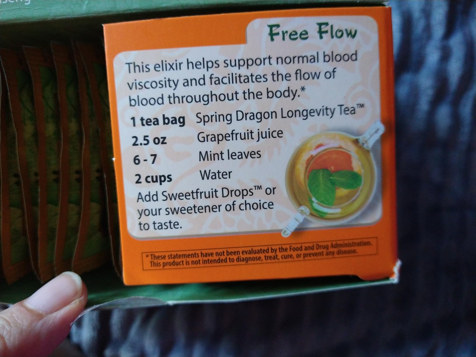 Dragon Herbs Spring Dragon Longevity Tea - Adaptogenic Gynostemma Leaf Herbal Tea Infused with Schizandra Berry, Goji Berry, Astragalus Root, Eleuthero Root, Luo Han Guo Fruit - Immune Support, Calming, Invigorating, Energy, Soothing, Digestion Support, Caffeine Free - 20 Individually Wrapped Bags, Makes 60 servings customer photo 1
