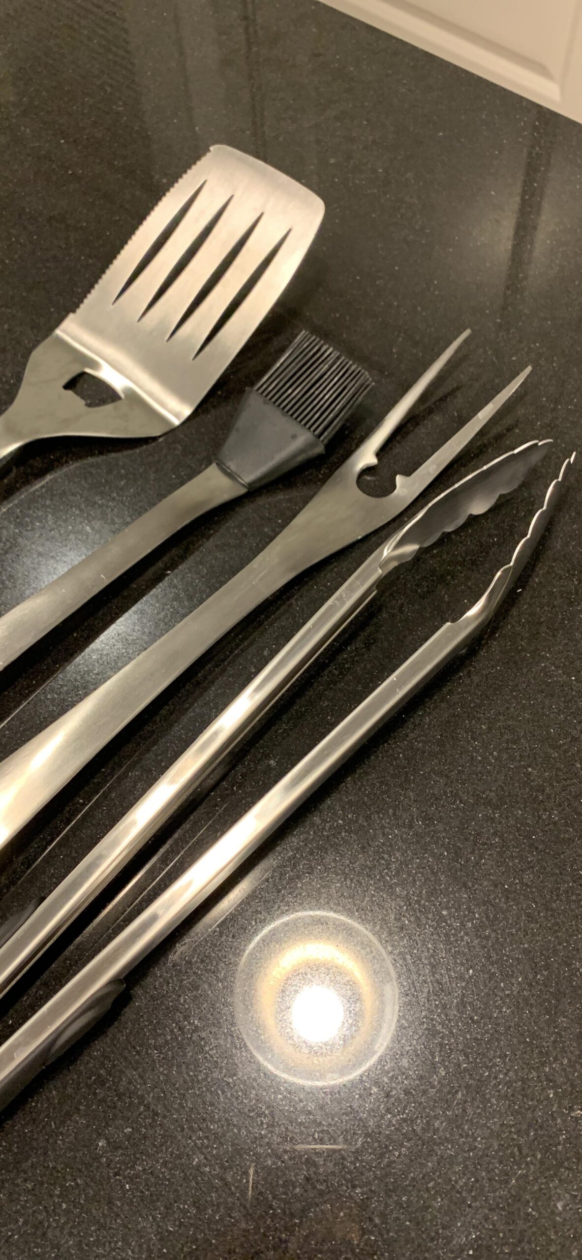 Alpha Grillers Grilling Accessories - BBQ Accessories Grill Tools Set with Spatula, Fork, Brush & Tongs customer photo 2