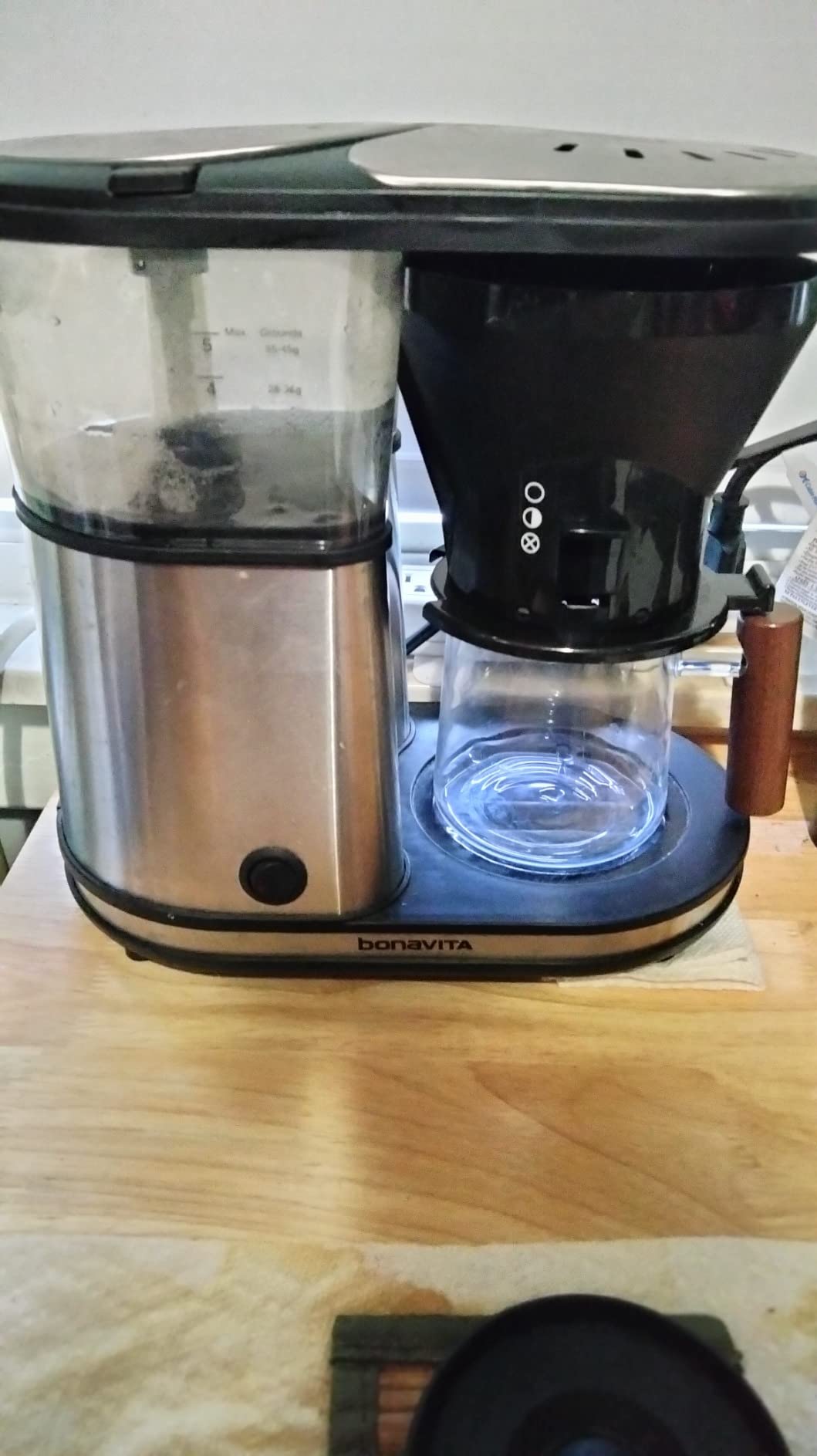 Bonavita 5 Cup Drip Coffee Maker Machine, One-Touch Pour Over, Auto Pause Brewing with Stainless Steel Double Wall Thermal Carafe, SCA Certified, BV1500TS customer photo 1