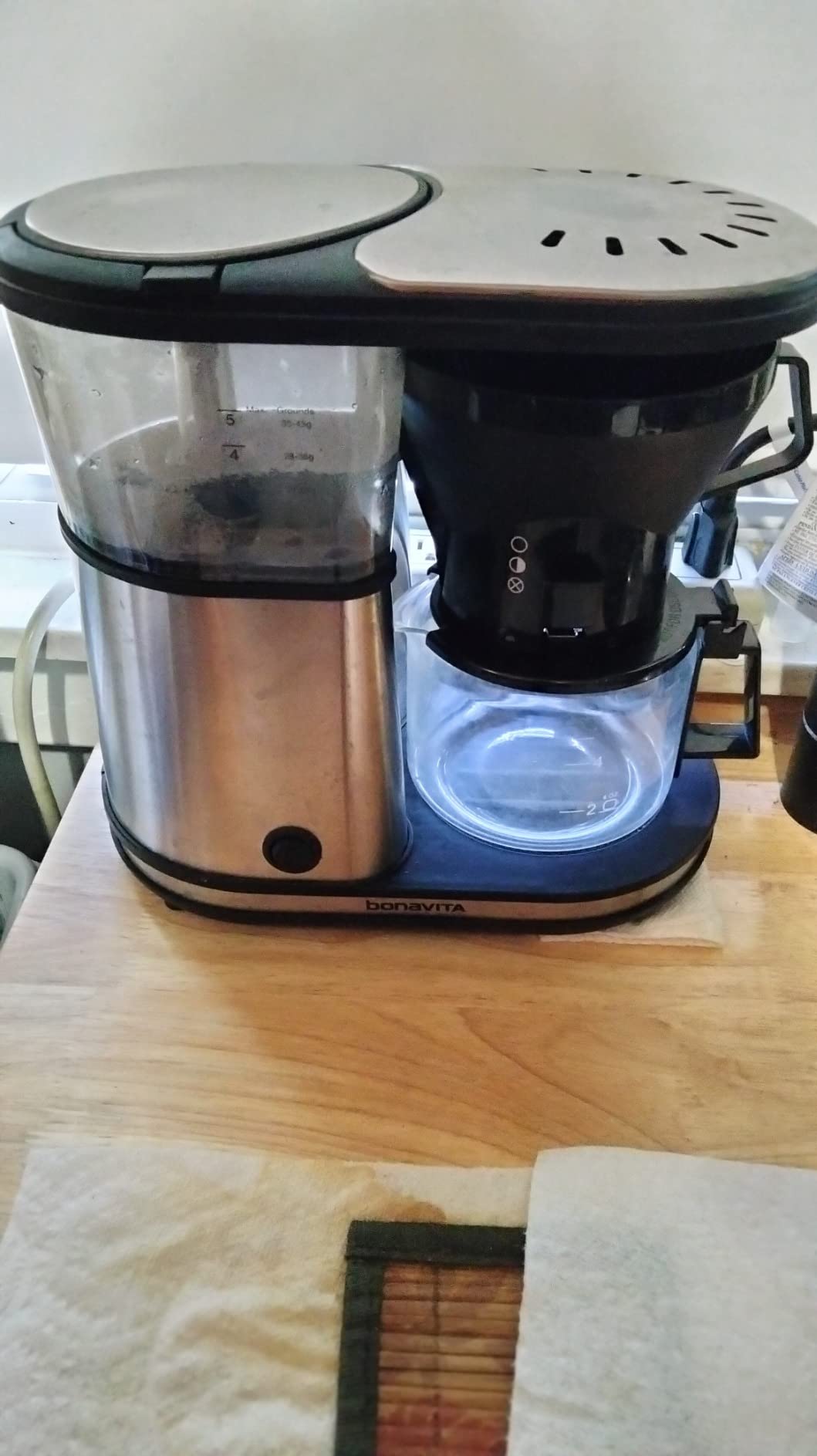 Bonavita 5 Cup Drip Coffee Maker Machine, One-Touch Pour Over, Auto Pause Brewing with Stainless Steel Double Wall Thermal Carafe, SCA Certified, BV1500TS customer photo 2