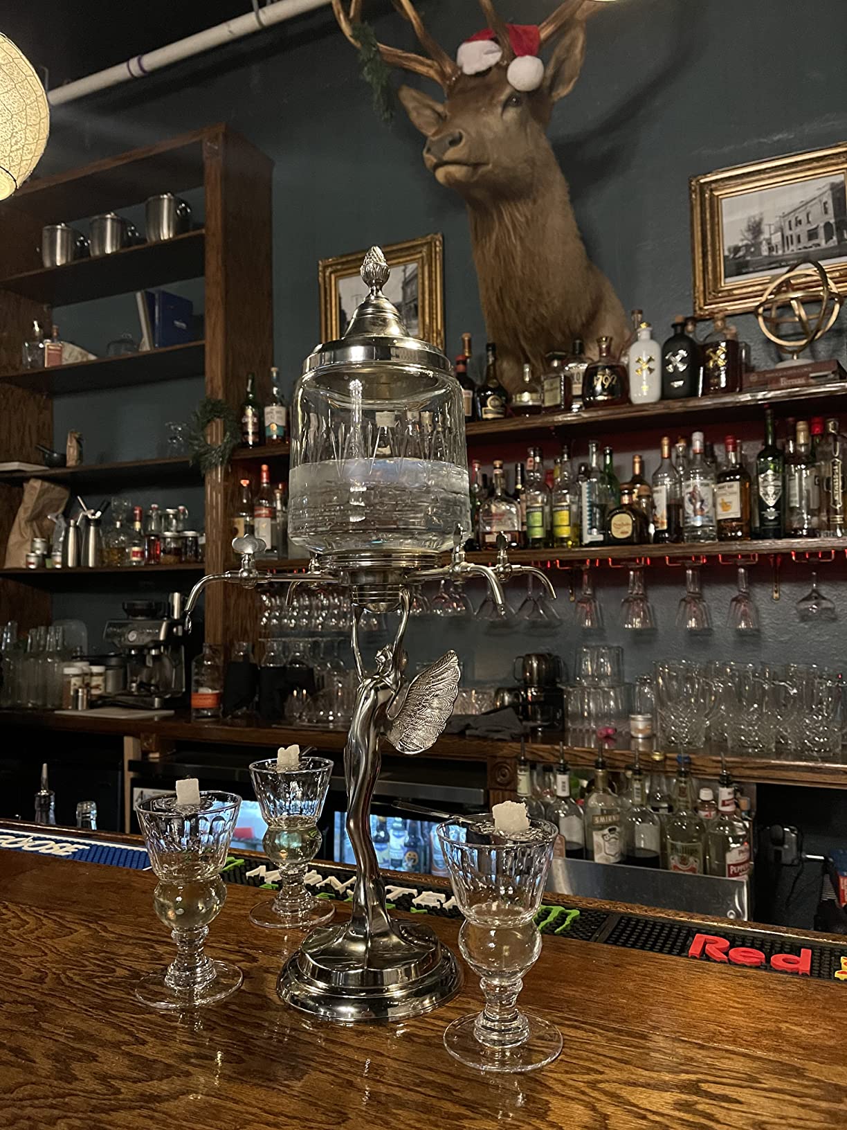 Lady Absinthe Fountain with Wings, 4 Spout customer photo 2