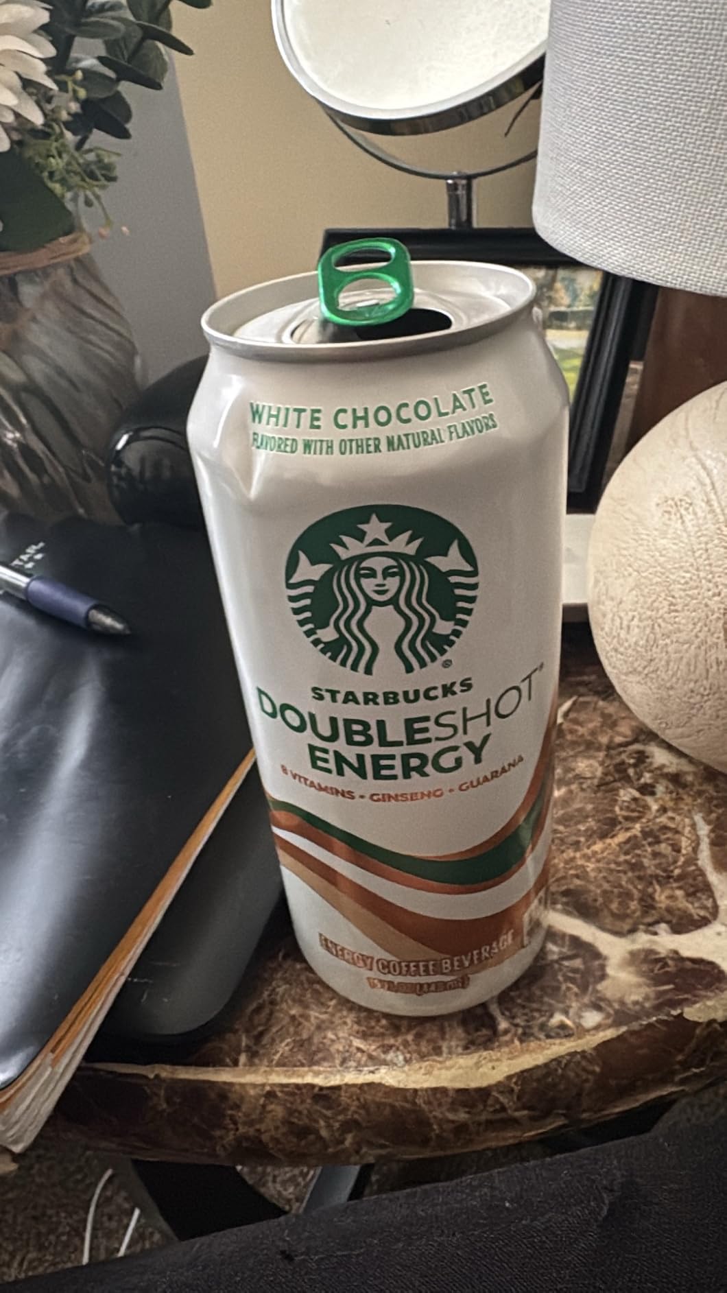 Starbucks Doubleshot Energy Drink Coffee Beverage, White Chocolate, Iced Coffee, 15 fl oz Cans (12 Pack) customer photo 1