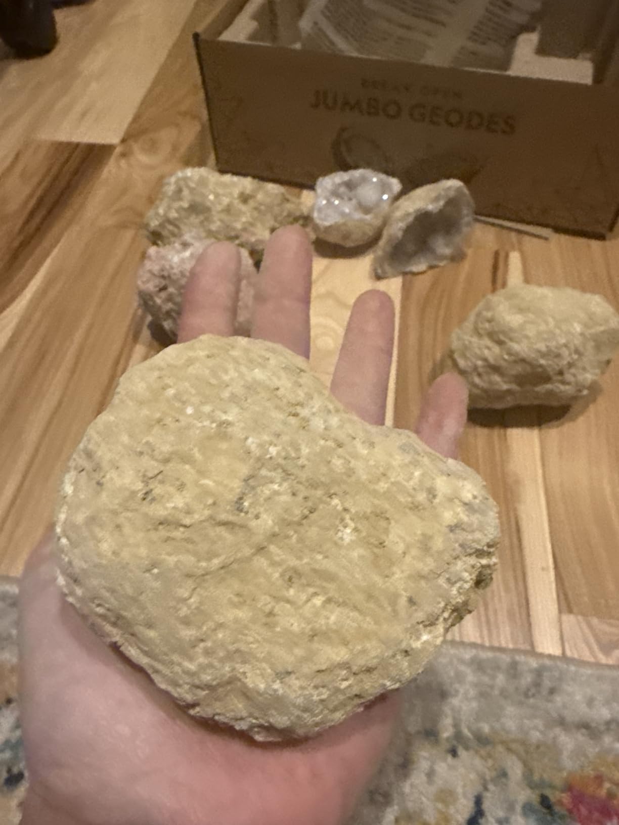 National Geographic Break Open 10 Premium Geodes - Includes Goggles & 2 Display Stands customer photo 2