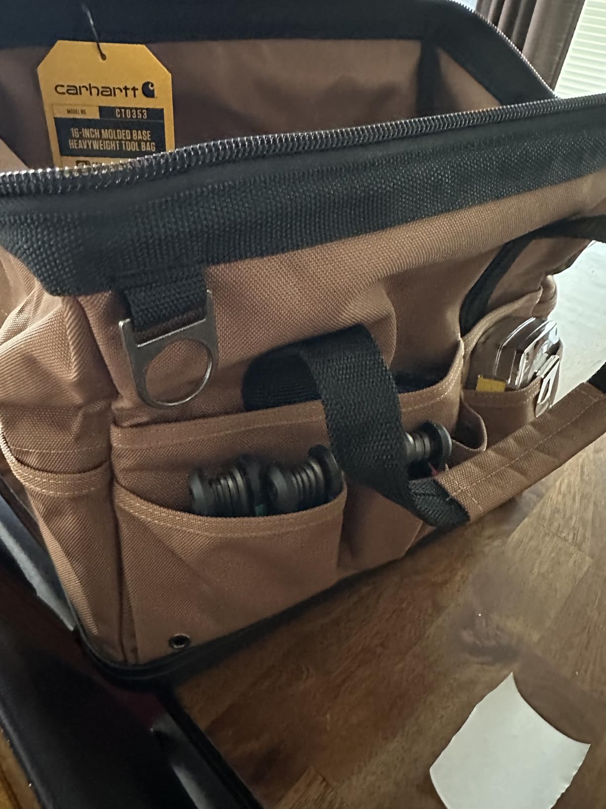 Carhartt Gear B0000354 18-Inch Molded Base Heavyweight Tool Bag One Size Fits All Carhartt Brown customer photo 1