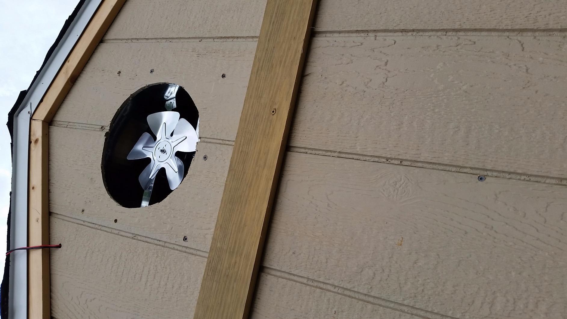 Amtrak Solar 12-Inch 50W Solar Attic Fan with Thermostat, Made in USA customer photo 1