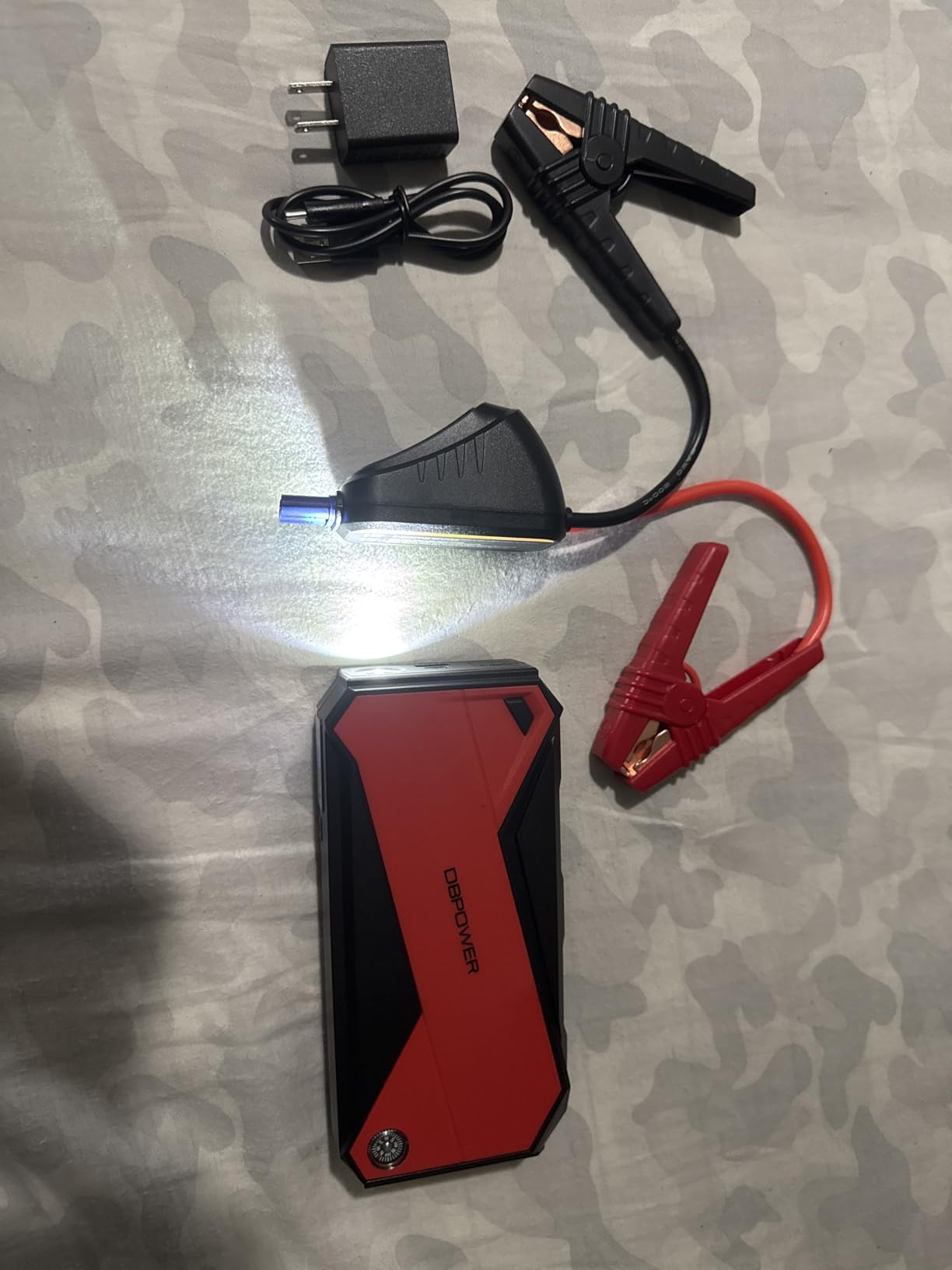 DBPOWER Peak 3000A 18000mAh Portable Car Jump Starter (up to 8.0L Gas, 6.0L Diesel Engine) Battery Booster with Smart Charging Port, LCD Screen and LED Light customer photo 2