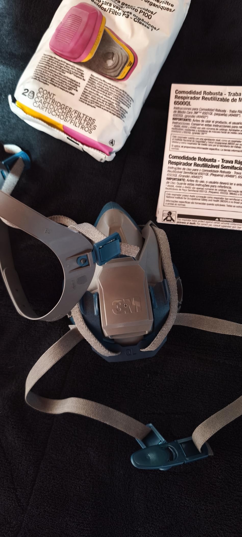 3M 65023QLHA1-C Pro MultiPurpose Respirator with Quick Latch, Medium customer photo 1