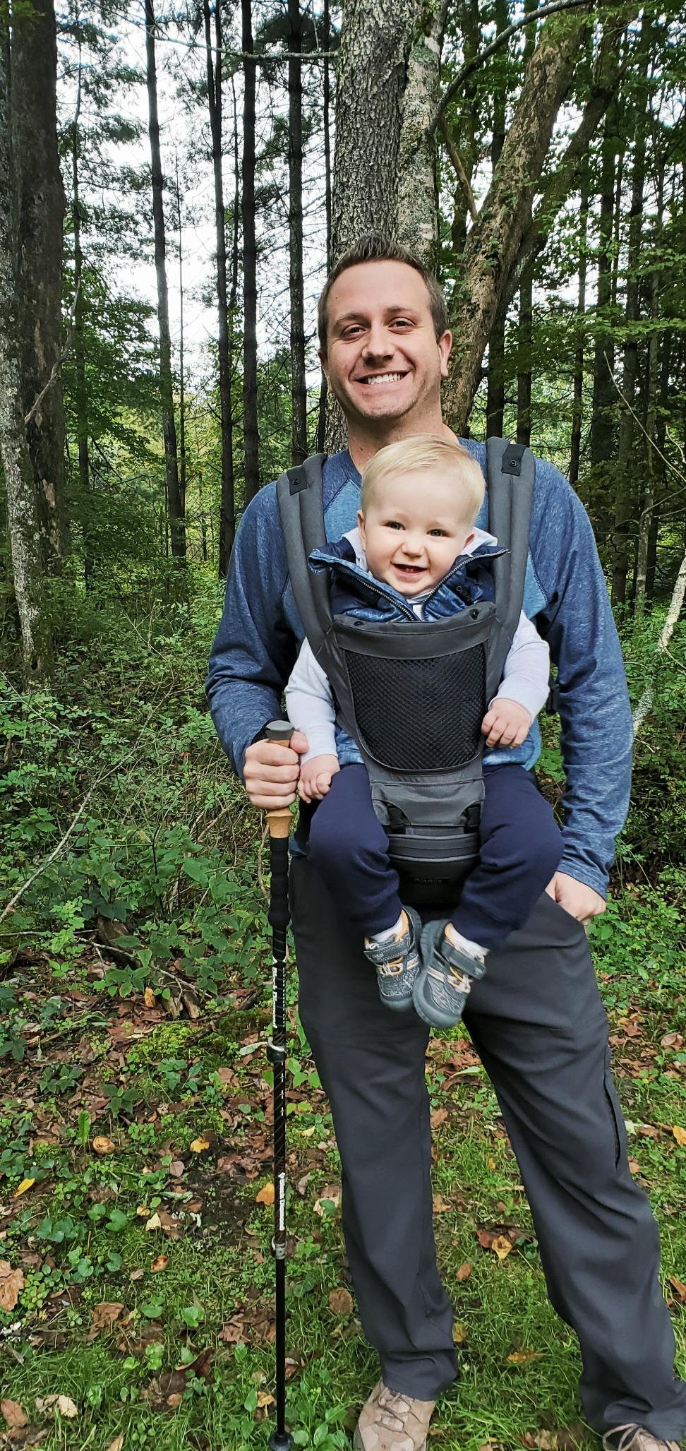 MiaMily Hipster Plus Baby Carrier with Hip Seat, Ergonomic Infant Carrier Newborn to Toddler, Lumbar Support, 6 Carry Positions (Stone Grey) customer photo 1