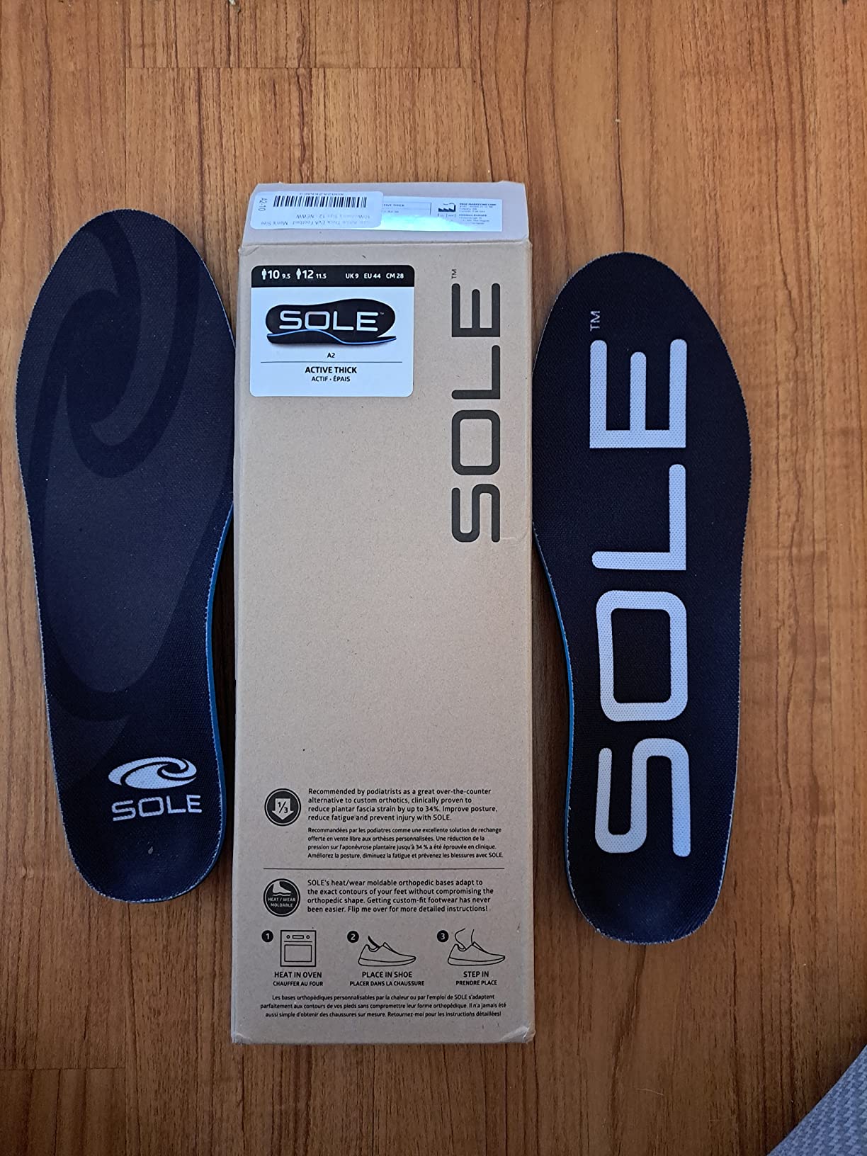 SOLE Active Thick Insoles - Custom Moldable Orthotic Support for Any Arch Type, Plantar Fasciitis Relief customer photo 1