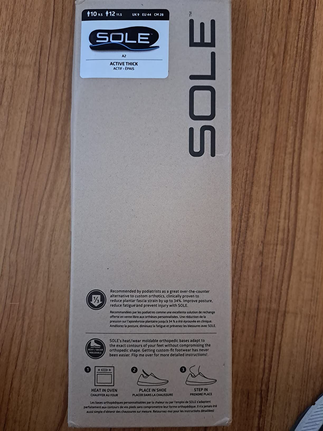 SOLE Active Thick Insoles - Custom Moldable Orthotic Support for Any Arch Type, Plantar Fasciitis Relief customer photo 2