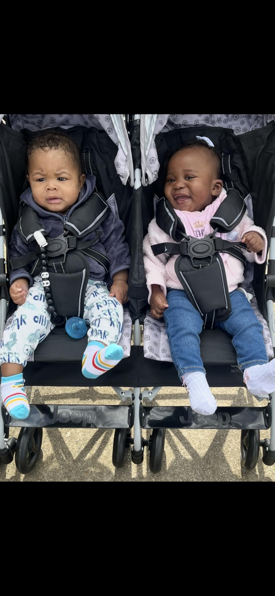 Jeep Scout Double Stroller, Charcoal Galaxy customer photo 1