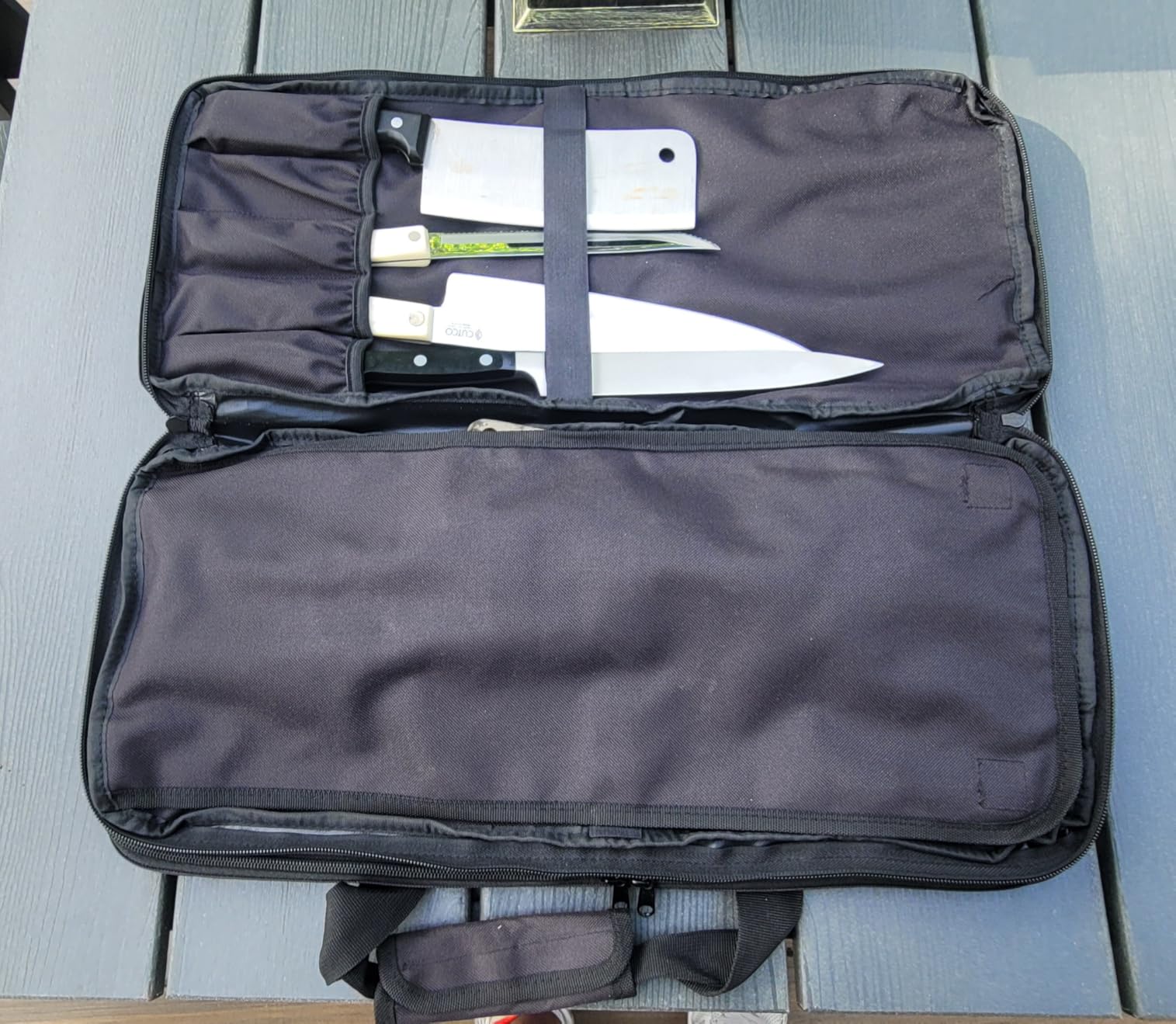 EVERPRIDE Chef Knife Bag Holds 20 Knives PLUS Large Zippered Compartment for Kitchen Tools - Durable, Large Knife Bag for Chefs - Knives Not Included customer photo 2