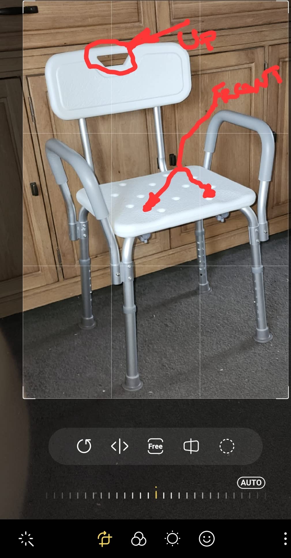 Medline Shower Chair for Elderly, Adults & Disabled, Aluminum - Heavy Duty Shower Seat with Padded Arms and Back for Inside Shower, Adjustable Height Bath Stool for Bathtub, 350 lb, Slip Resistant customer photo 2