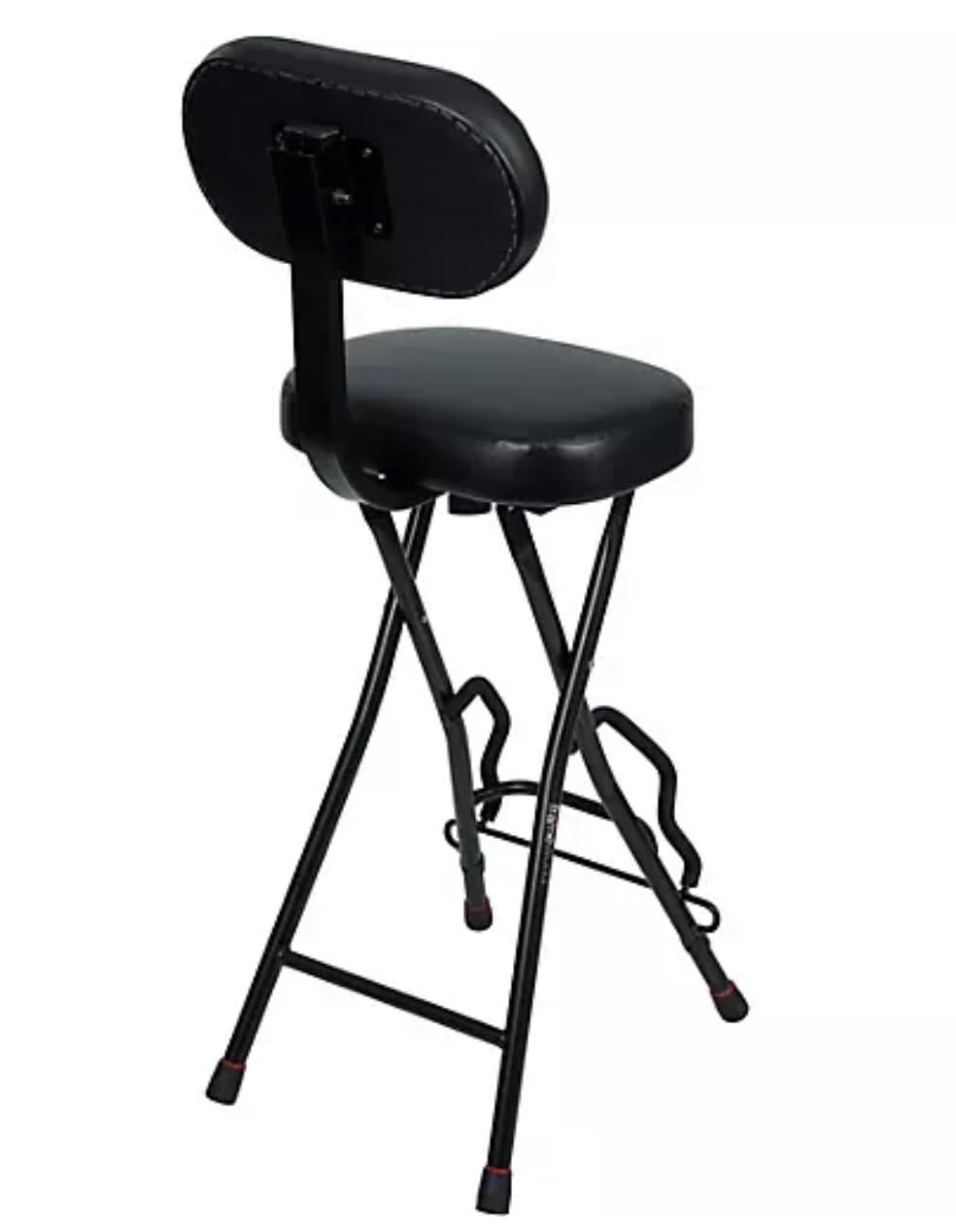 Gator Frameworks Guitar Seat with Padded Cushion, Ergonomic Backrest and Fold Out Guitar Stand, Holds both Acoustic and Electric Guitars (GFW-GTR-SEAT) customer photo 1