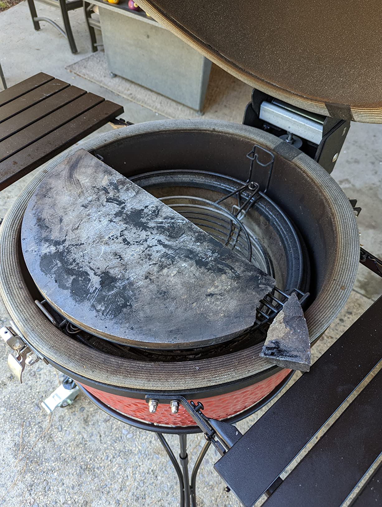 Soapstone Surface for Kamado Joe Classic Size | Grill Accessory for Classic Joe | Stain Resistant, Grill Tender or Delicate Food without Sticking to Surface customer photo 2