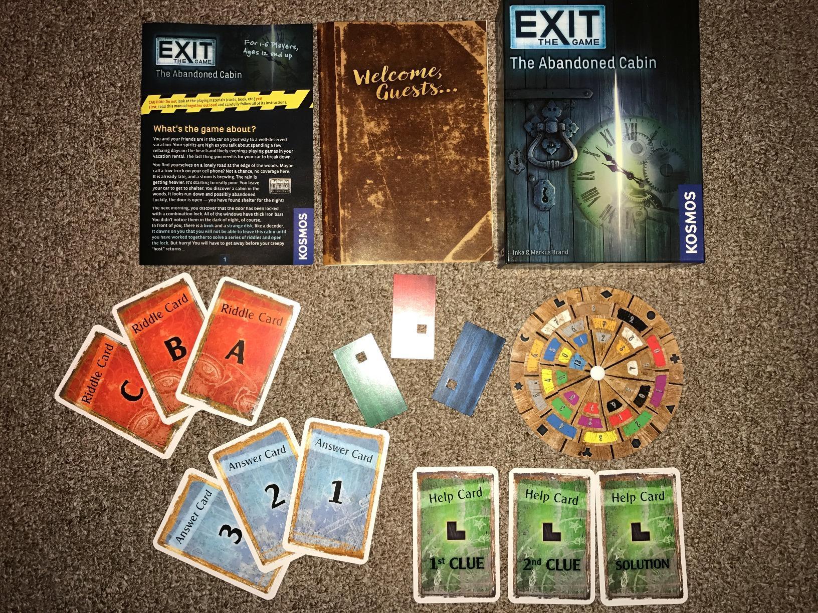 Exit: The Abandoned Cabin - Kennerspiel Des Jahres Winner, Card-Based Family Escape Room Game for 1-4 Players, Ages 12+ customer photo 2