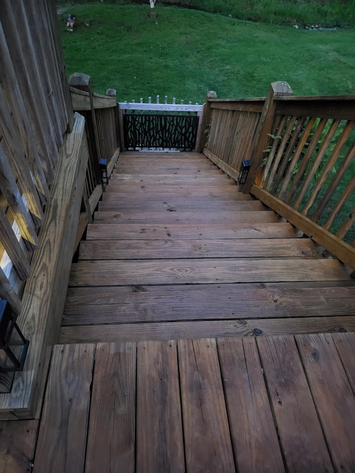 SaverSystems #1 Deck Premium Semi-Transparent Outdoor Wood Stain and Sealer in One - Water Based Wood Stain for Decks, Fences, & Siding - 1 Gallon (Dark Walnut) customer photo 2