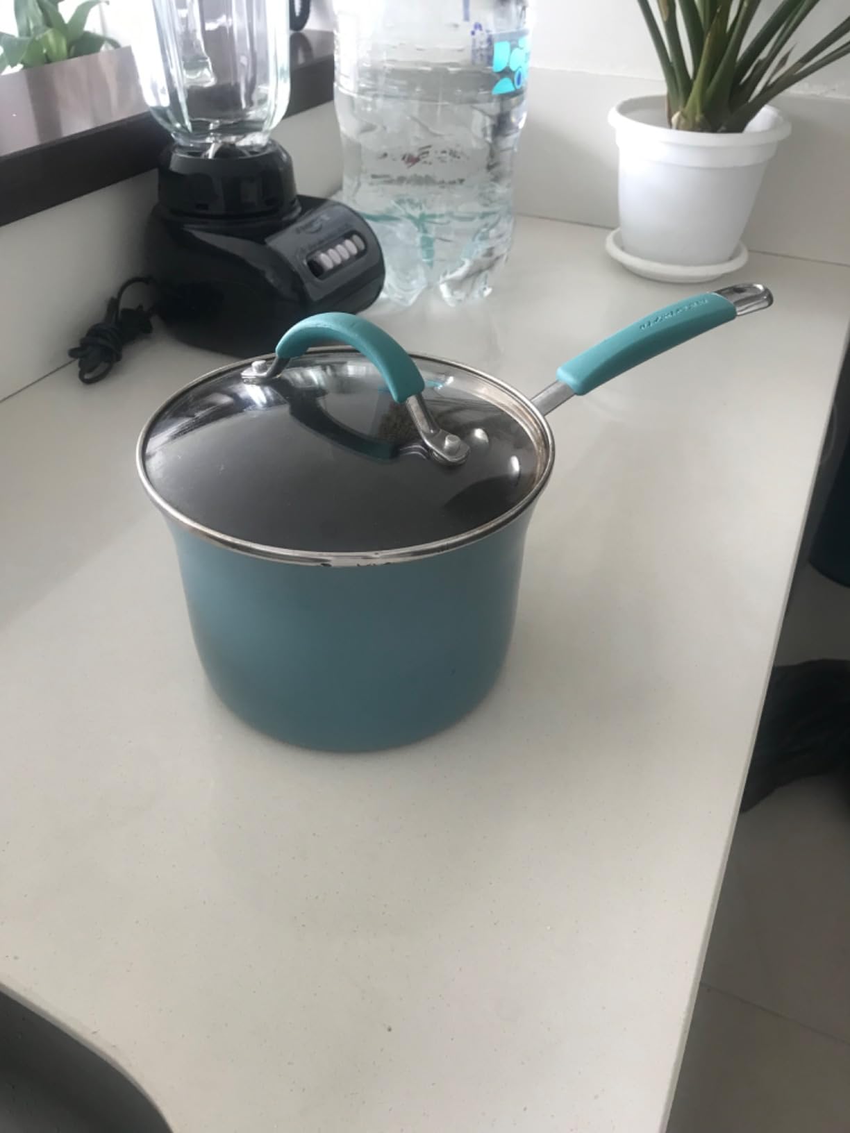 Rachael Ray - 16802 Rachael Ray Cucina Nonstick Cookware Pots and Pans Set, 12 Piece, Sea Salt Gray customer photo 2