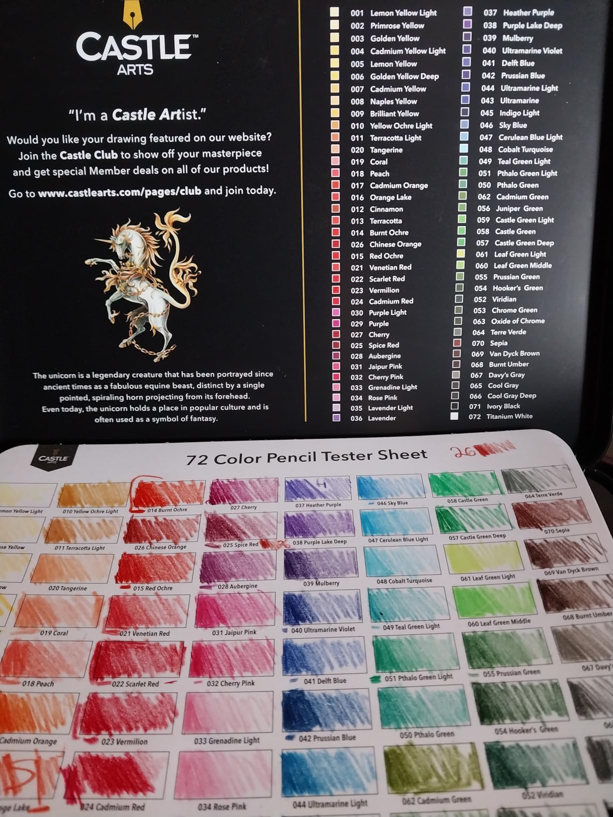 Castle Art Supplies Colored Pencils Set | 72 Premium Soft Core Colored Leads for Adult Artists customer photo 2