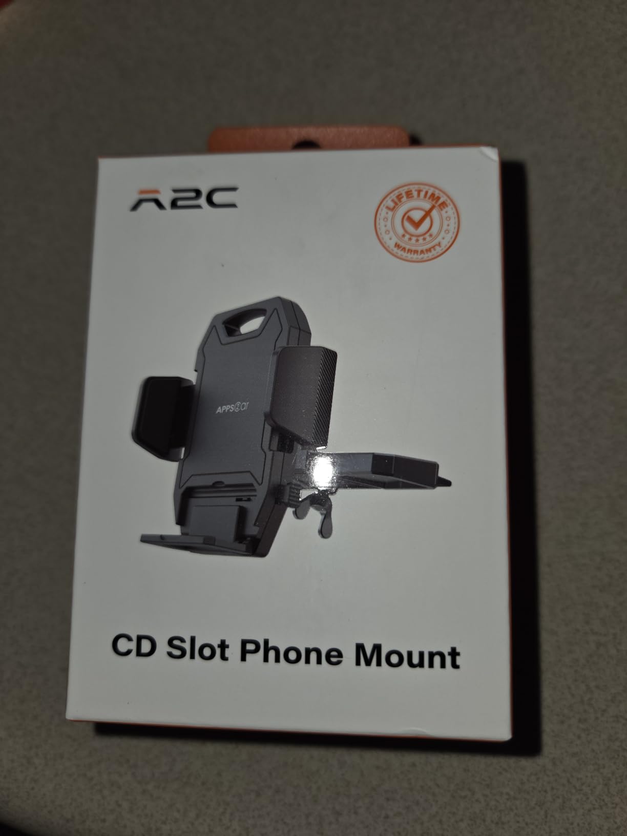 APPS2Car Sturdy CD Slot Phone Mount with One Hand Operation Design, Hands-Free Car Phone Holder Universally Compatible with All iPhone & Android Cell Phones, for Smartphone Mobile customer photo 1