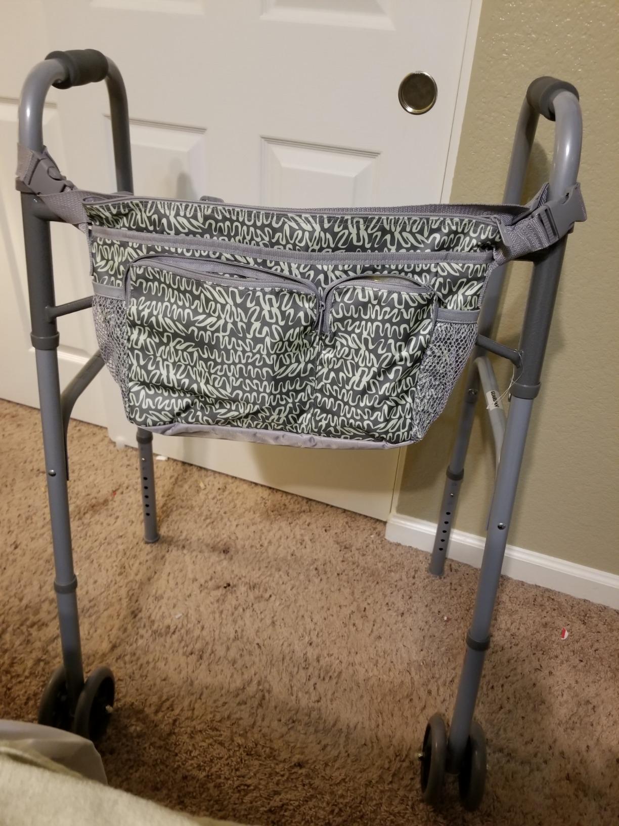 Medline Heavy Duty Bariatric Extra Wide Folding Walker with 5