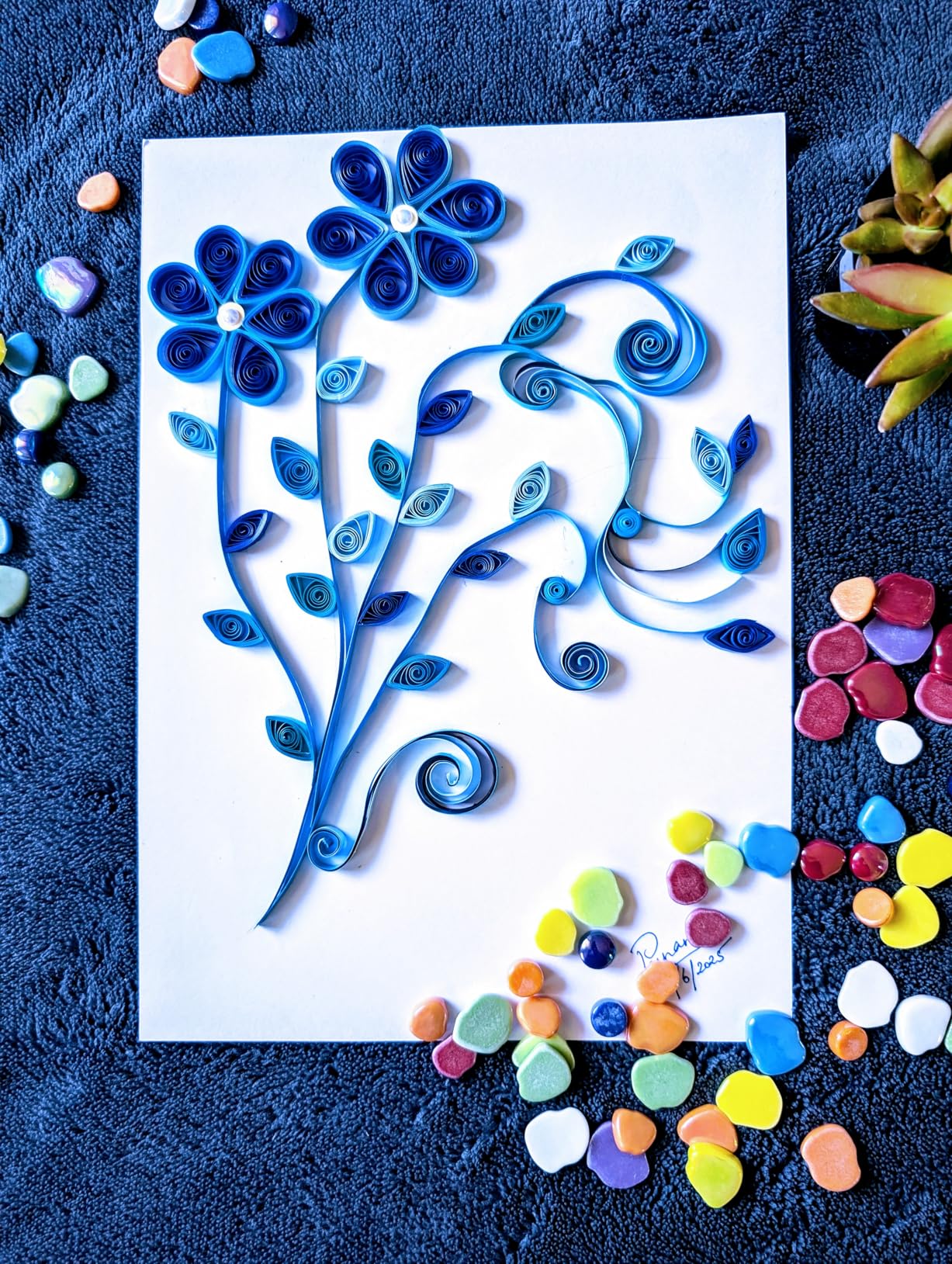 All-in-One Paper Quilling Kit - 1740pcs 3mm/5mm/10mm Quilling Paper Strips with Electric Quilling Pen/Crimper/Comb Board, Complete Set for Beginners to Advanced Users customer photo 2