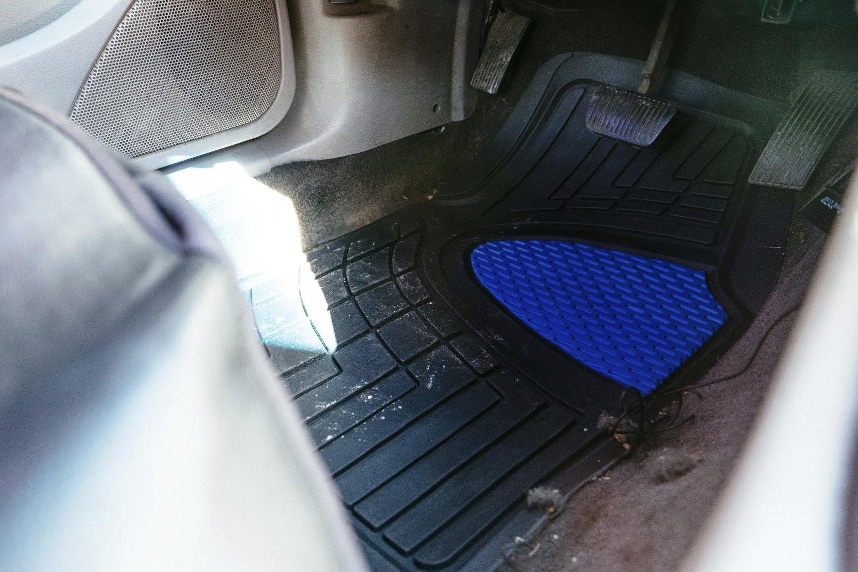 FH Group Heavy-Duty Rubber Floor Mats (Blue) customer photo 1