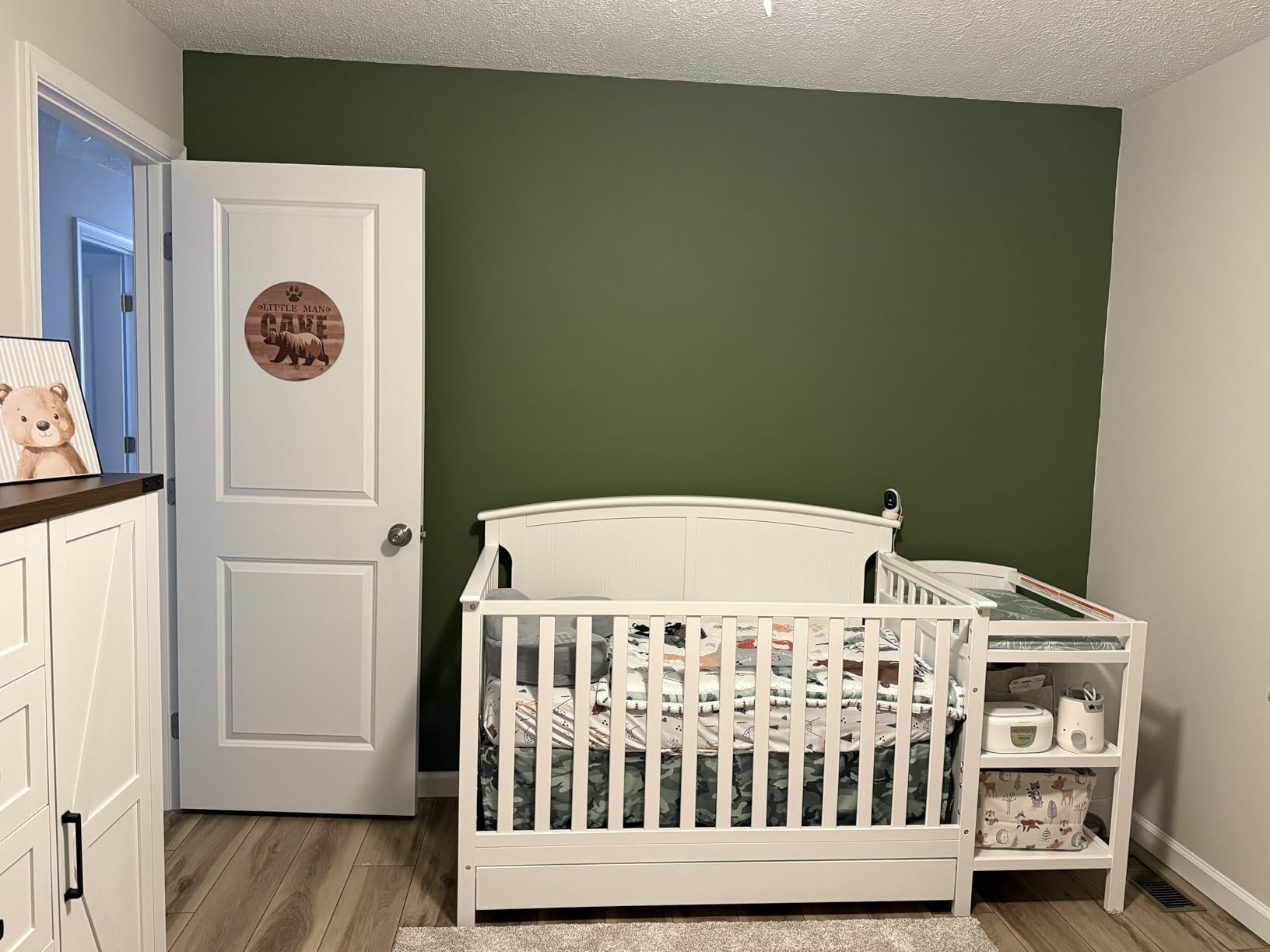 Storkcraft Steveston 5-in-1 Convertible Crib & Changer - GREENGUARD Gold Certified (Gray) customer photo 2