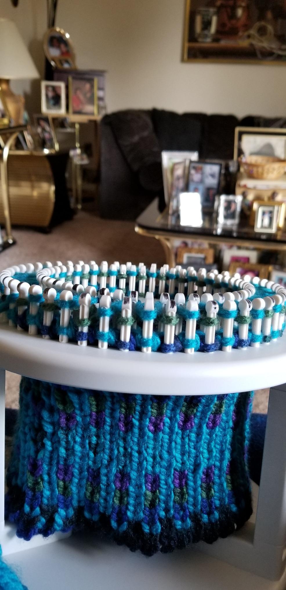 Authentic Knitting Board 'Rotating' Double Knit Loom, Double Knit with Rotating Base, Easy Knitting customer photo 1