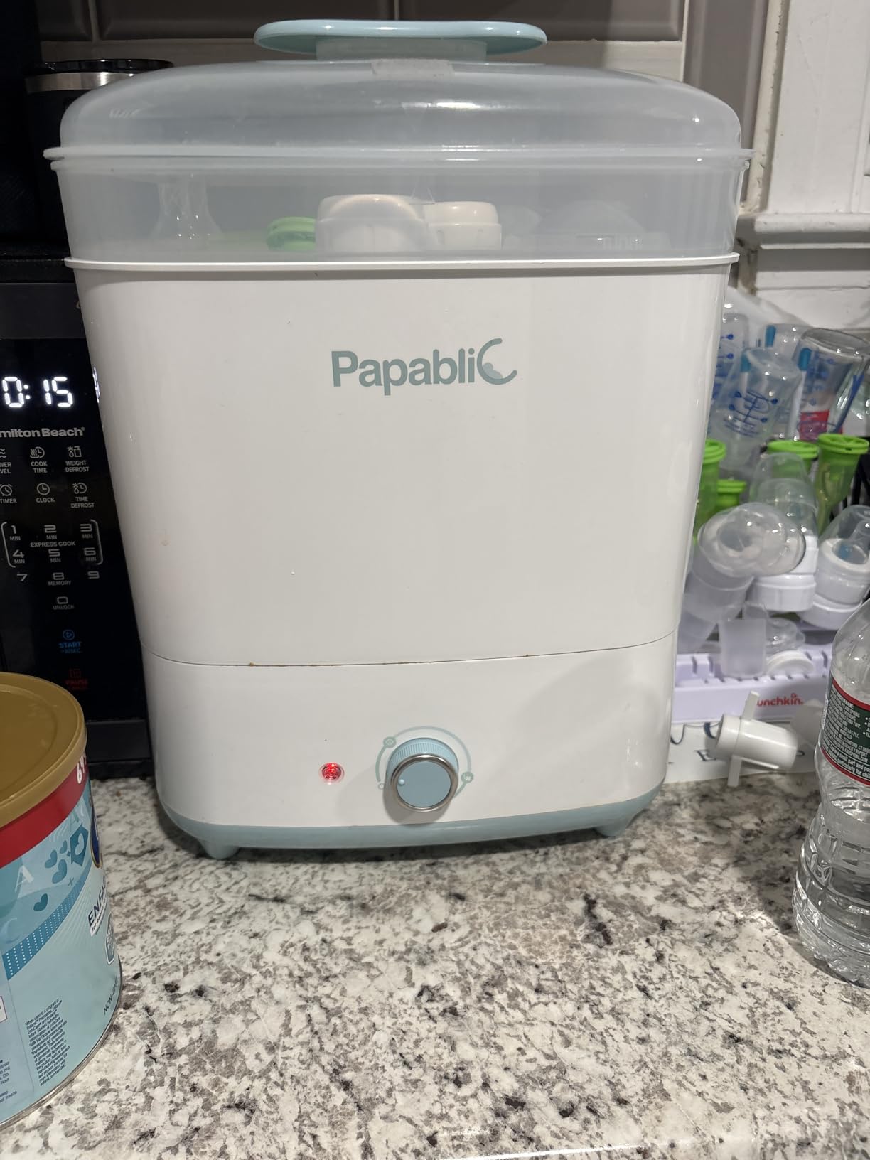 Papablic Baby Bottle Sterilizer and Dryer Pro, Esterilizador De Biberones, Electric Steam Sterilizer for Baby Bottles, Pacifiers, and Pump Parts, Large Capacity 10 Bottles customer photo 1