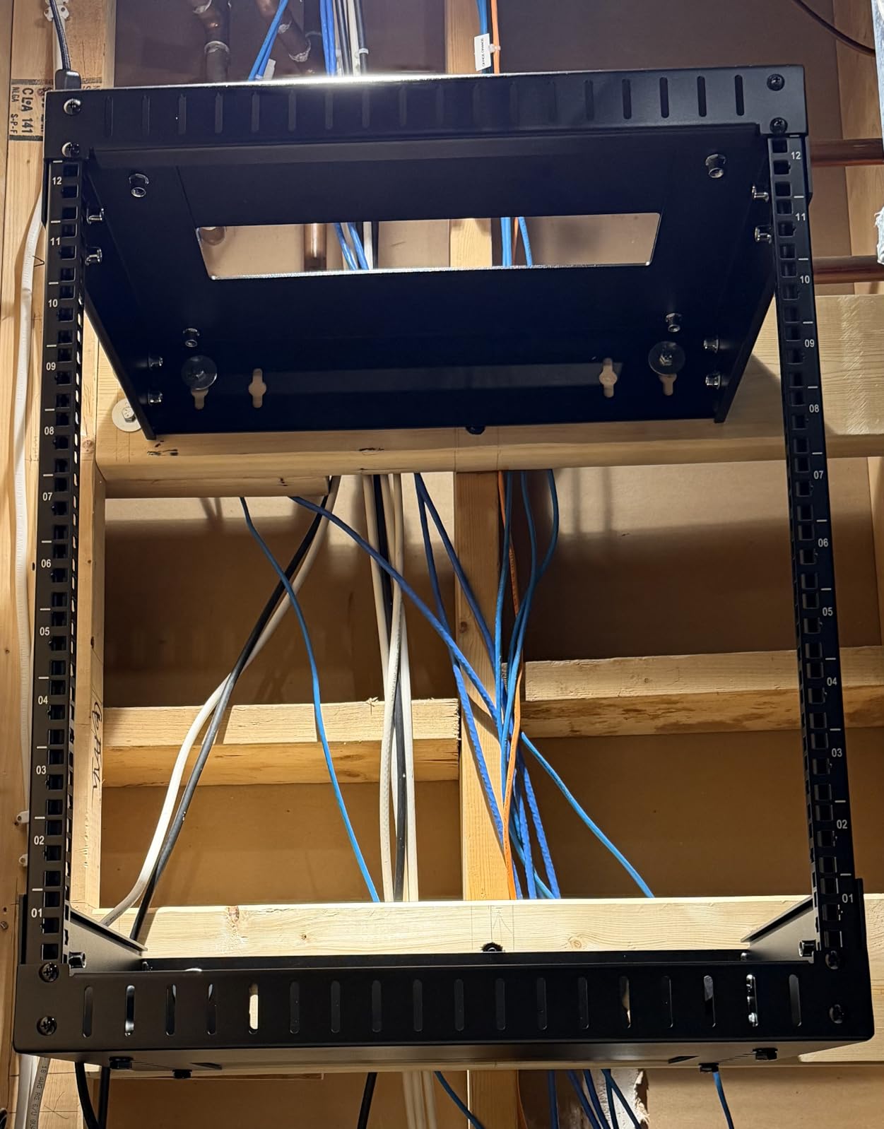 StarTech.com 2-Post 15U Heavy-Duty Wall Mount Network Rack, 19
