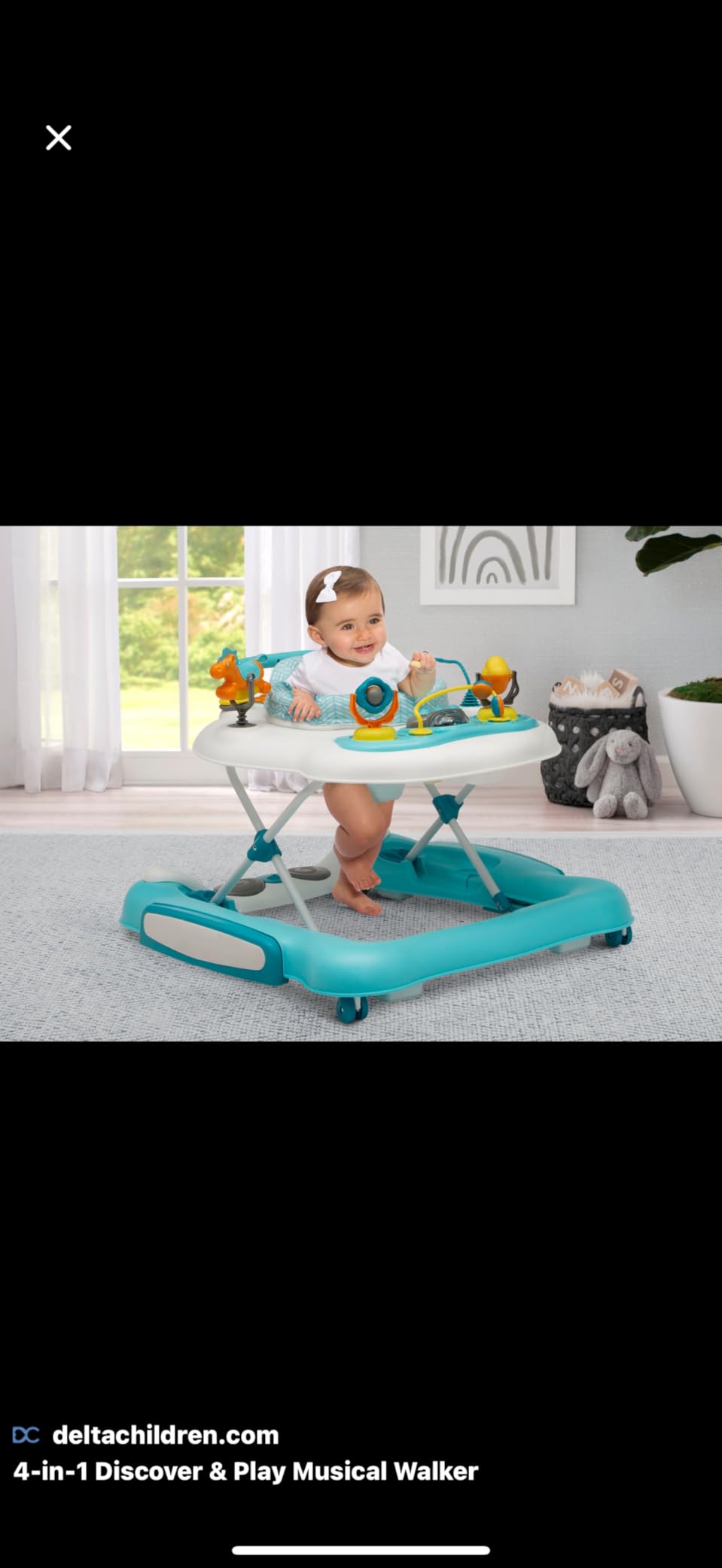 Fisher-Price Baby Toy Laugh & Learn Smart Stages Sis Walker with Educational Music Lights & Activities for Infants Ages 6+ Months customer photo 2