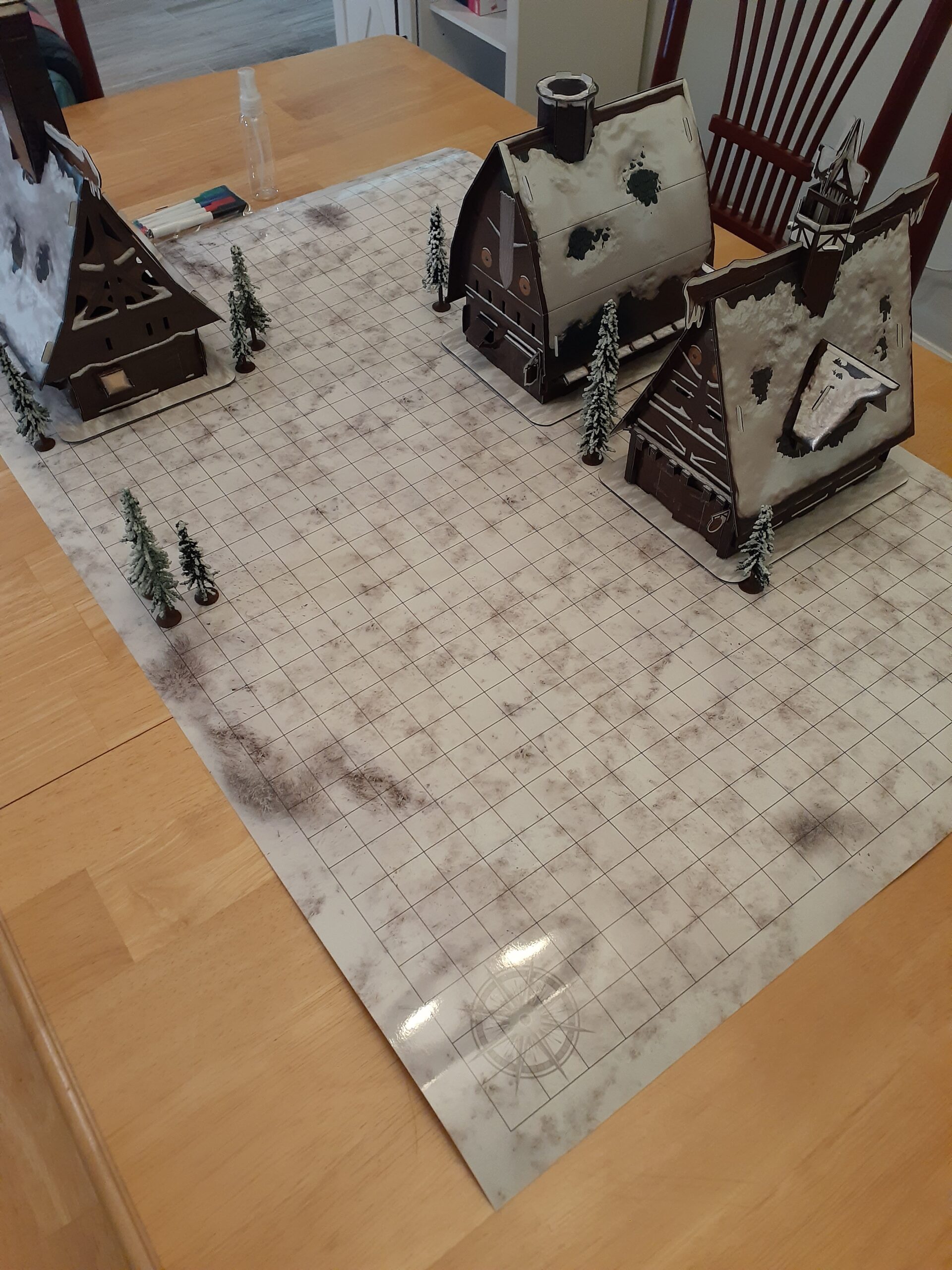 Melee Mats DND Map Starter Set for Dungeons and Dragons - 24 x 36 inch 3 Pack Double Sided, Wet & Dry Erase Battle Terrain Grid customer photo 1