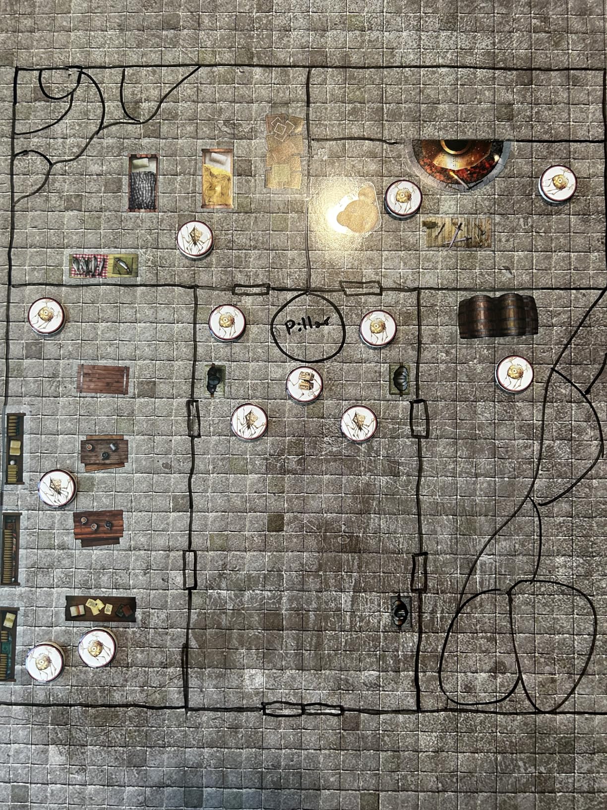 Melee Mats DND Map Starter Set for Dungeons and Dragons - 24 x 36 inch 3 Pack Double Sided, Wet & Dry Erase Battle Terrain Grid customer photo 2