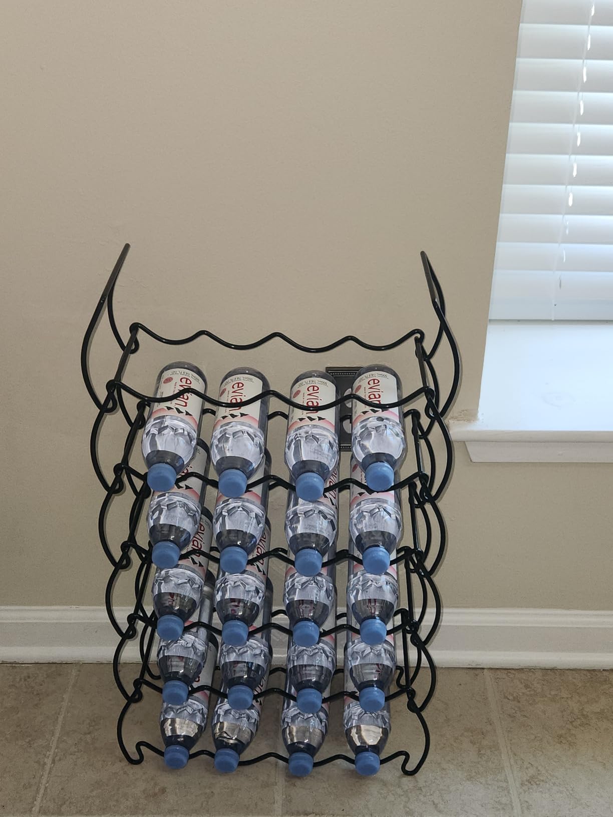 Sorbus Metal Wine Racks Countertop - 3 Tier Stackable Wine Rack - Bottle Rack Holds 12 Wine Bottles for Home, Bar, or Wine Cellar, Free-Standing Wine Rack for Inside Cabinet Wine Storage (Silver) customer photo 1