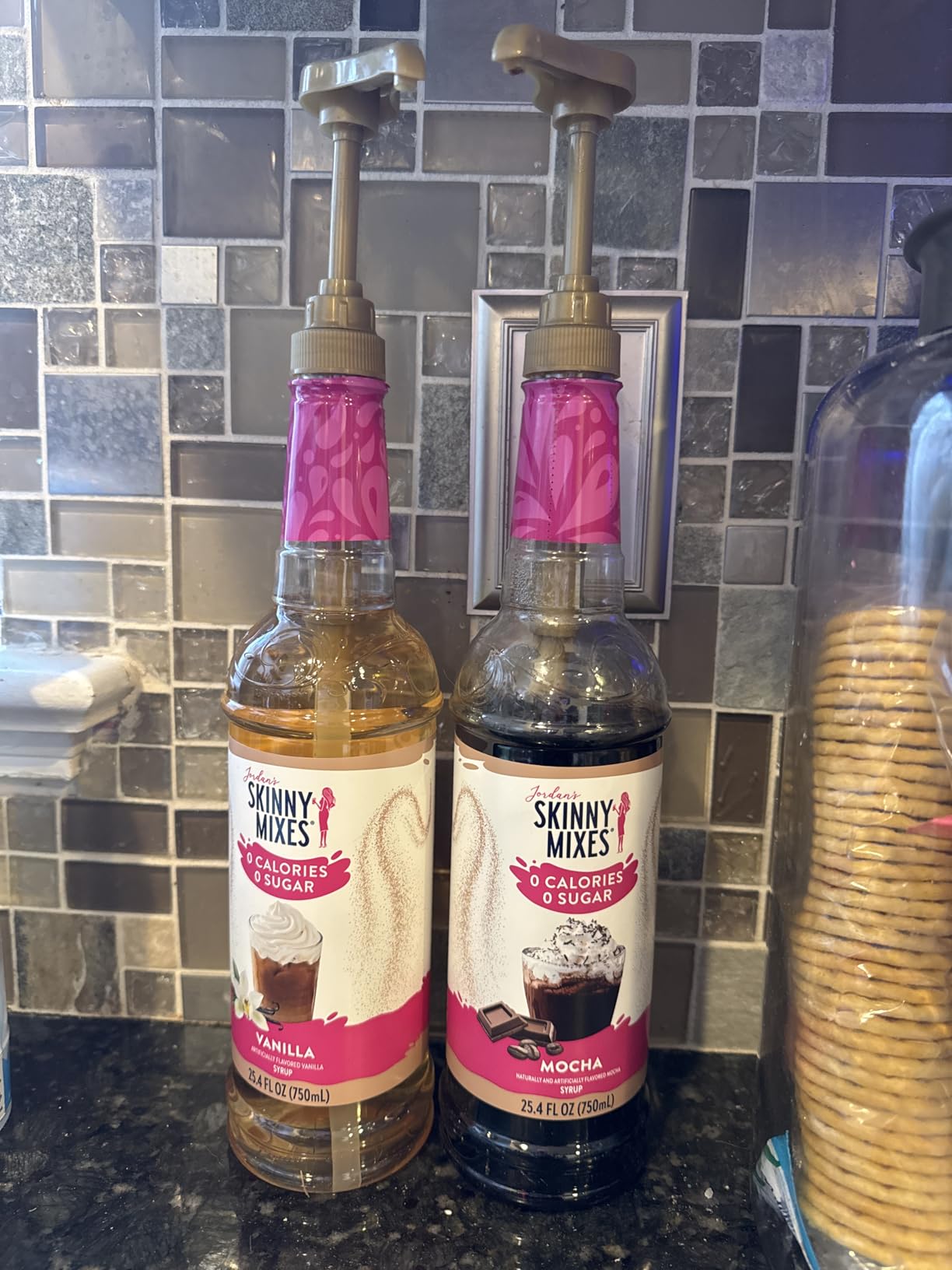 Jordan's Skinny Mixes Sugar Free Coffee Syrup, 6 Sampler Variety Pack Coffee Flavoring Syrup, Zero Calorie Drink Mix, Lattes, Baking, Protein Shake or Cocktail, Dairy & Gluten Free, Kosher, 25.4 Fl Oz customer photo 2