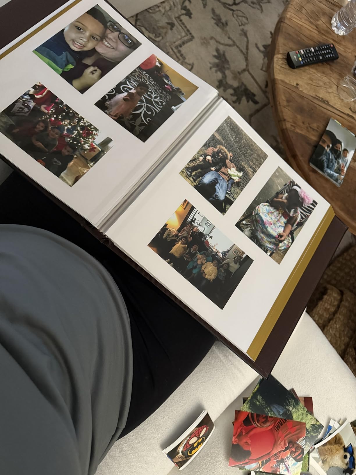 Self-Adhesive Photo Album, Dust-free, glue free and waterproof Scrapbook Album with Leather Cover customer photo 1