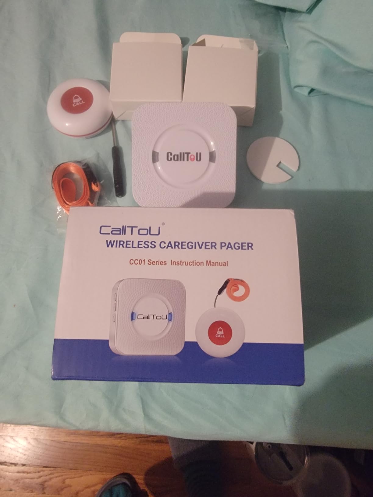 CallToU Wireless Caregiver Pager Call Button Call Bell Medical Alert System for Seniors Patients Elderly at Home 2 Waterproof Transmitters 3 Plugin Receivers customer photo 2