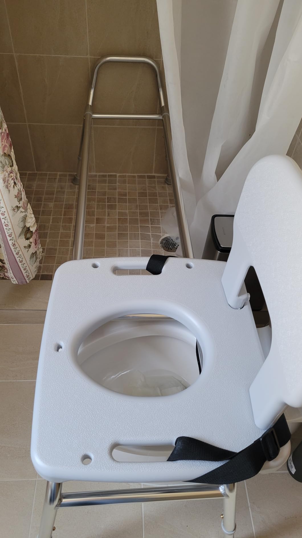 Eagle Health Supplies Toilet-to-Tub Transfer Bench with Cut Out Seat, FSA/HSA Eligible Sliding Shower Chair for Elderly and Disabled, Height Adjustable customer photo 2