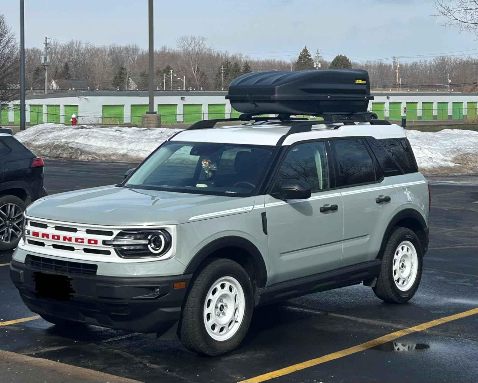JEGS Rooftop Cargo Carrier for Car Storage - Large Roof Rack Style Carrier - Heavy Duty Weatherproof Storage - Made in USA - 18 Cubic Ft - 110 Lb Capacity - Aero Hard Shell customer photo 1