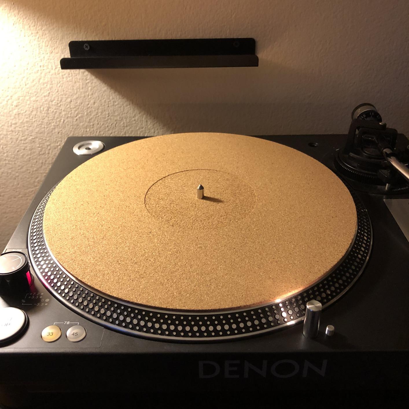 Cork Turntable Mat by PRO SPIN for Vinyl LP Record Players (3mm) | Record Player Mat with High-Fidelity Audiophile Acoustic Sound Support | Turntable Slip Mat Help Reduce Noise Due to Static and Dust customer photo 2