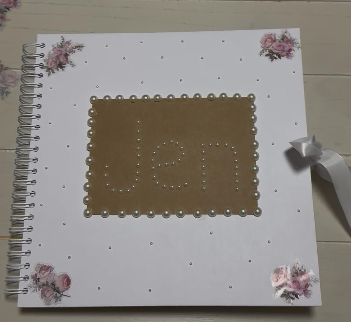 GOTIDEAL 80 Pages Scrapbook Album with 10 Metallic Markers - Craft Paper Photo Album for Wedding and Anniversary customer photo 1