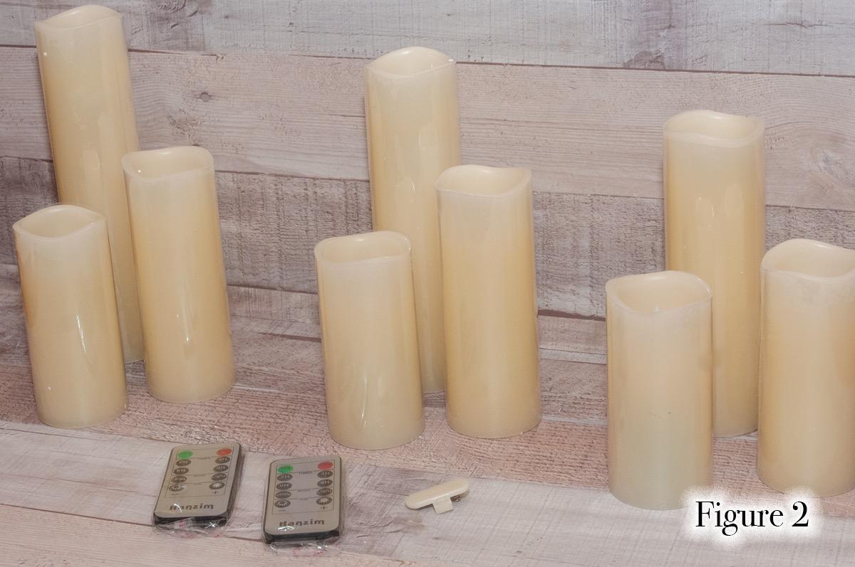 Hanzim Flameless Flickering Battery Operated Candles D2.2''*H4 5